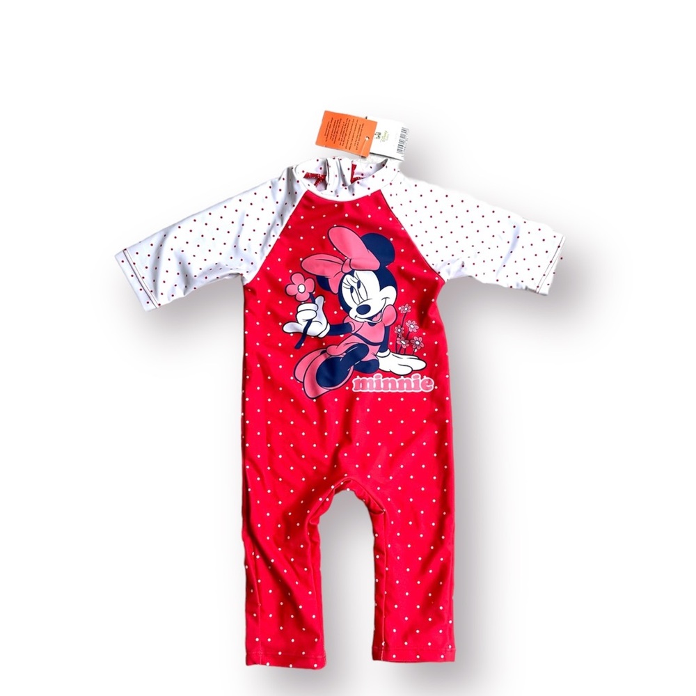 NWT Disney By George Minnie Rashguard Size 6-9 Months